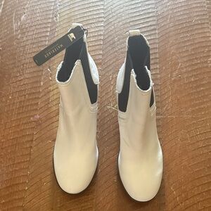 Marciano White and Black Ankle Booties